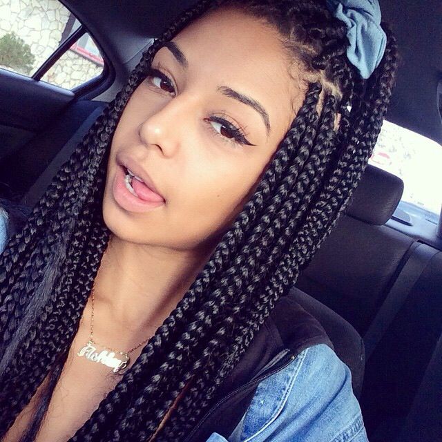 23 Ultimate Big Box Braids Hairstyles With Images ...