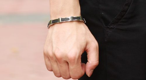 Men jewelry luxury mens stainless steel silicone bracelets